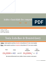 Acidez e Basicidade Dos Compostos Orgânicos