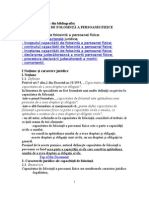 II.1. Capacitatea de Folosinta A Persoanelor Fizice