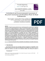 Geptechnical and Geoenvironmental Assessment of Recycled Construction and Demolition Wast For Road Embankments