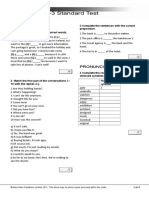 Units 1-3 Standard Test: Vocabulary