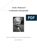 Maria Montessori O Alternativa Educational A