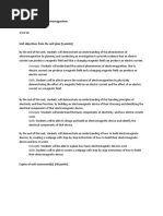 Unit Assessment 2 - Electromagnetism 1