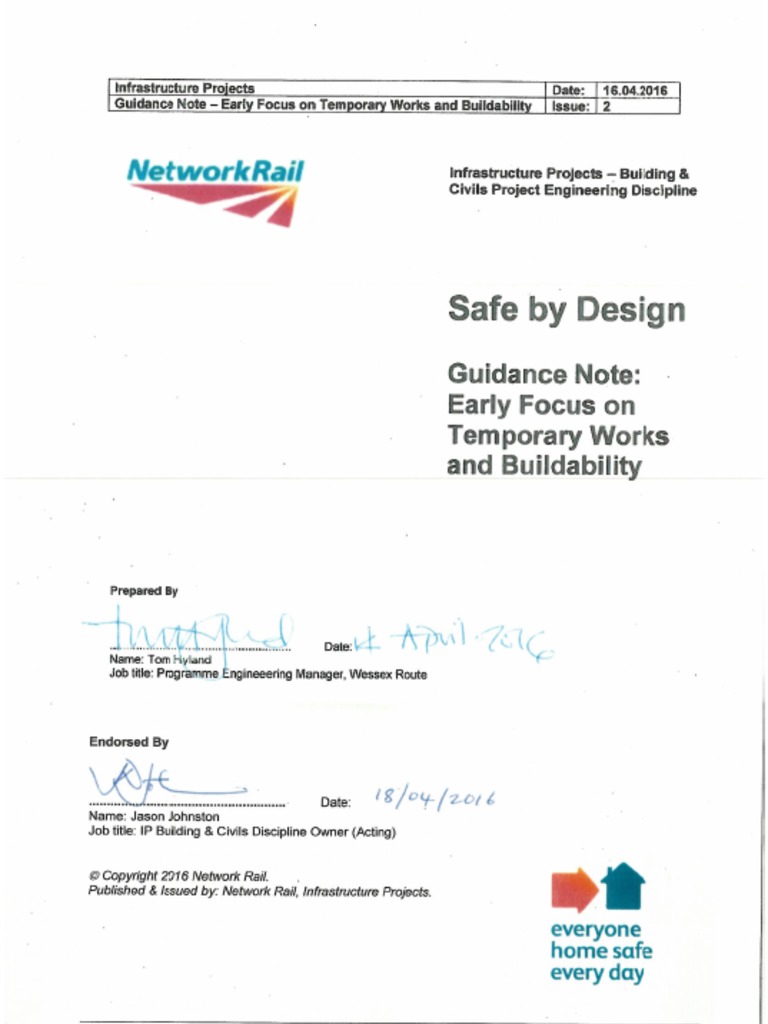 Safe by Design Guidance Note Temporary Works and Buildability Issue 2 ...