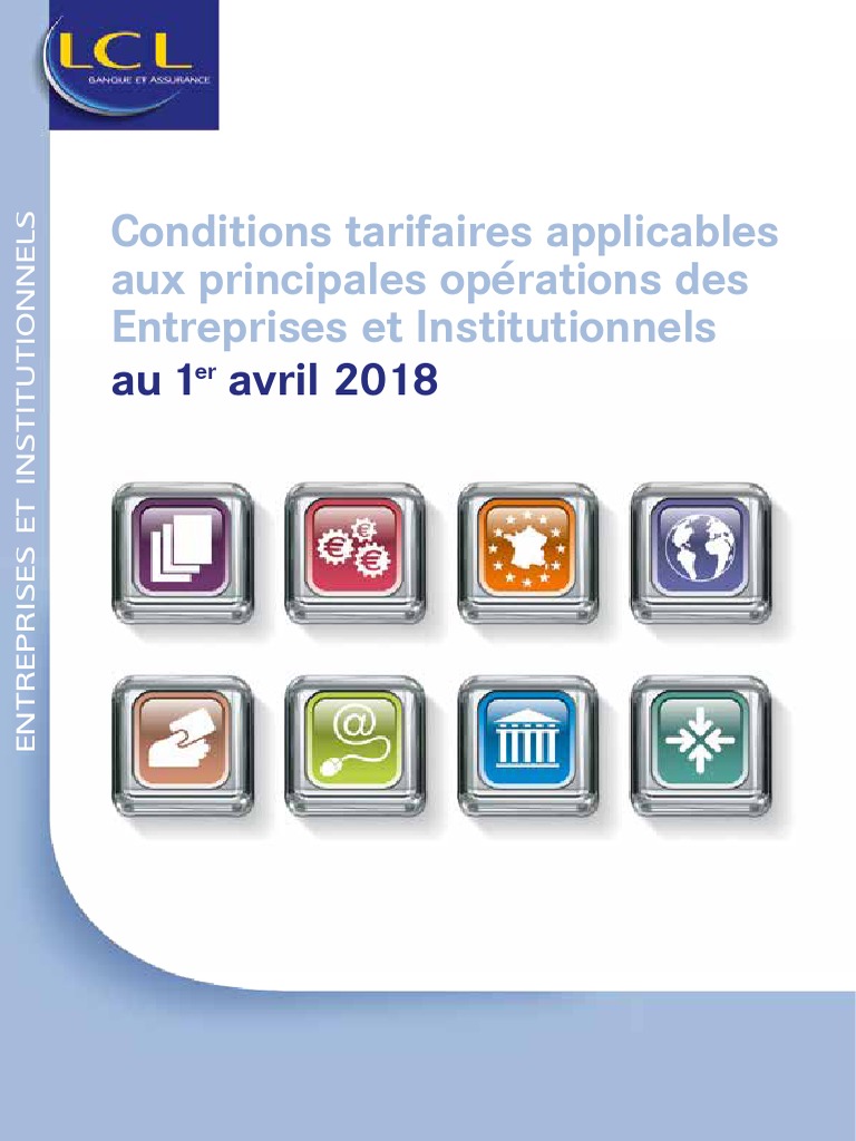 Les 8 Caractères De Votre Code De Délivrance Lcl LCL Guide Tarifaire 2018 | PDF | Chèque | Union économique et monétaire de  l'Union européenne