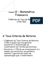 MatFin Aula 12