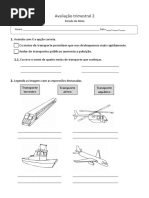 Estudomeio 2 Ano_aval Trimestral