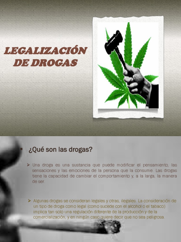 Legalizacion de Drogas Drogas Comercio ilegal
