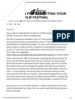 Top 10 Tips For Submitting Your Film To A Film Festival - Austin Film Festival