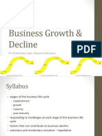 Bus Growth & Decline Stage of Business Cycle Presentation 