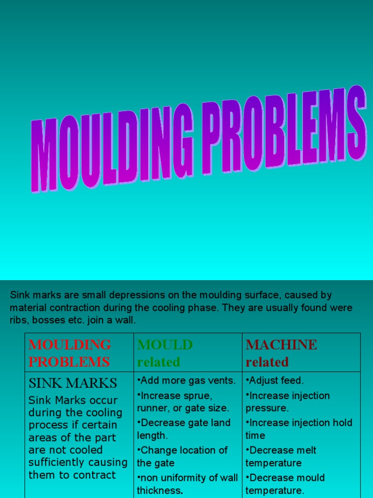 Injection Molding Defects and Solutions | PDF | Process Engineering ...