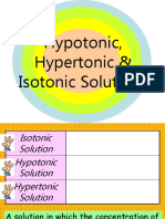 3.2 Hypotonicisotonic&Hypertonicsolutions