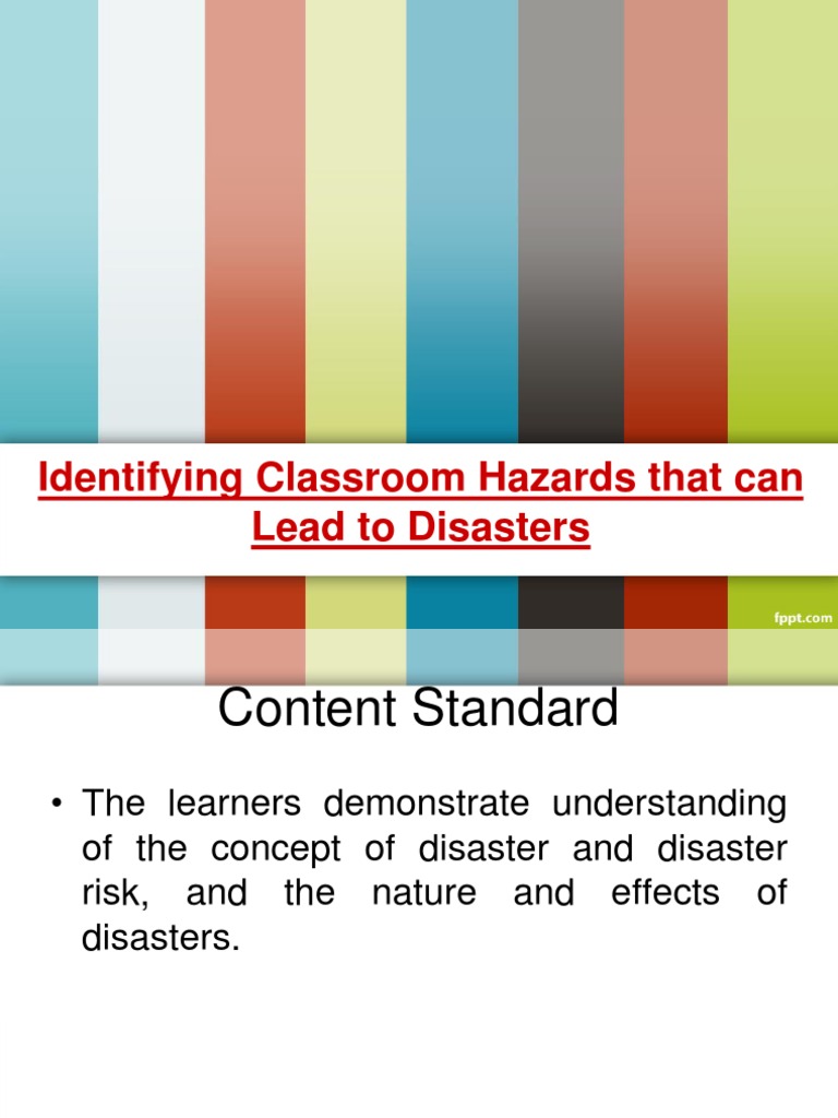 Identifying Classroom Hazard Hazards Classroom