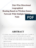 PWDGR: Pair-Wise Directional Geographical Routing Based On Wireless Sensor Network With Multiple Source Node