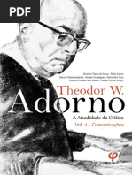 Theodor Adorno - A atualidade da crítica