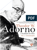 Theodor Adorno - A Atualidade Da Crítica