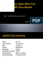 Status Ujian Mini-Cex Bedah Rae