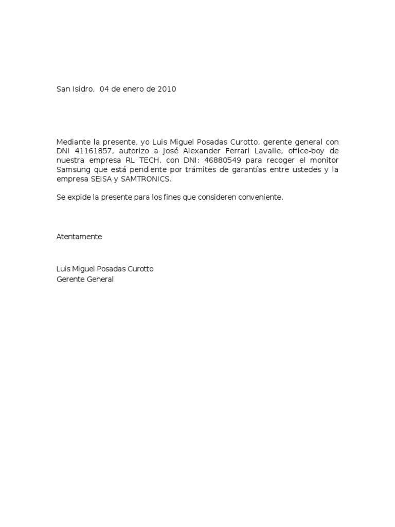 Carta de Autorización  PDF