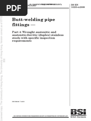 En 10253 4 Butt Welding Pipe Fitting Stainless Steel Pipe Fluid Conveyance Welding