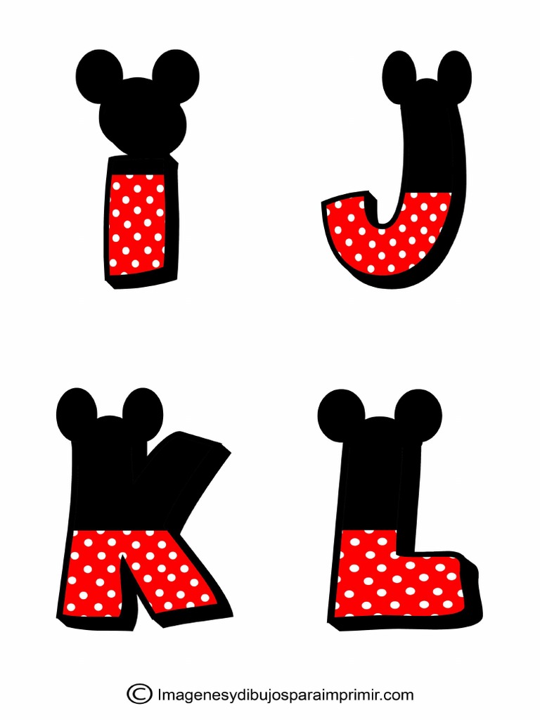 Letras Mickey Mouse2 PDF | PDF