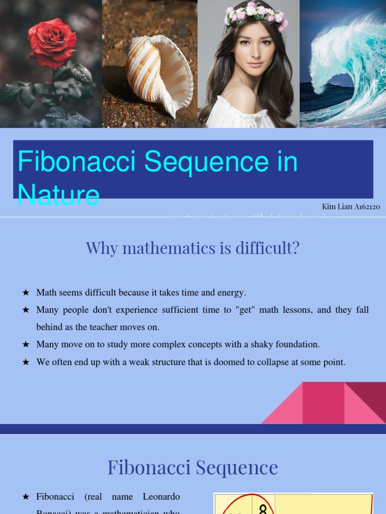 Fibonacci Sequence in Nature's Beauty | PDF | Ratio | Sequence