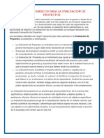 Pasos para La Evaluacion de Proyecto 1