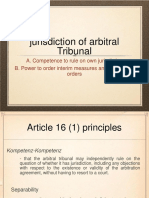 Jurisdiction of Arbitral Tribunal