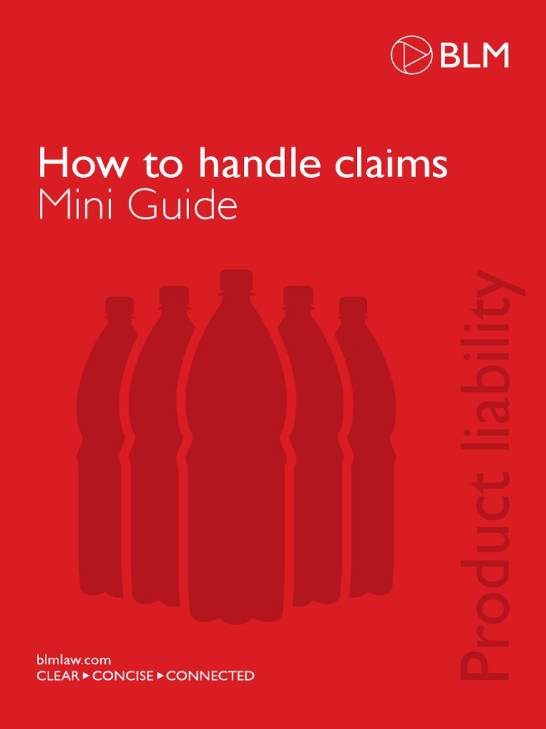 Managing Product Liability Claims Guide | PDF | Contractual Term ...