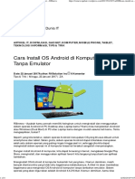 Cara Install OS Android Di Komputer Tanpa Emulator - RSInews