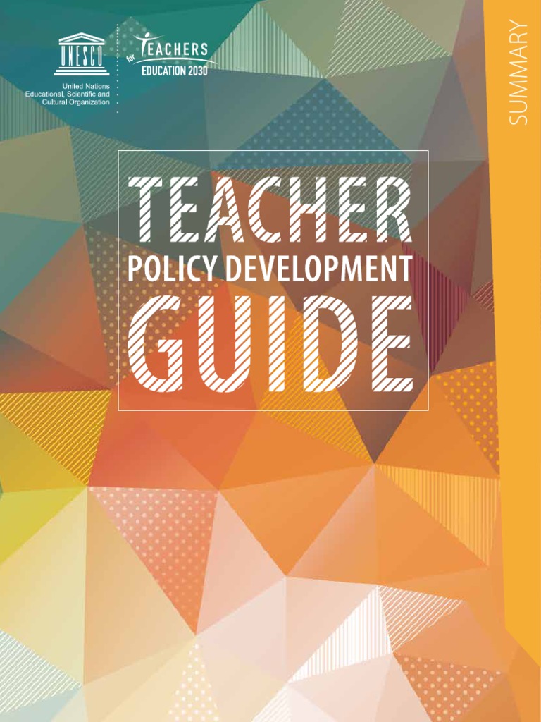 Teacher Policy Development Guide | PDF | Education Policy | Teachers