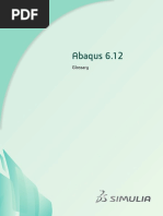 Abaqus 6.12 Glossary