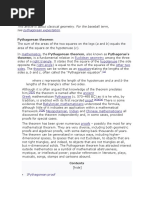 Pythagorean Expectation: This Article Is About Classical Geometry. For The Baseball Term, See