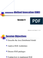 Remote Method Invocation (RMI) : Session 11