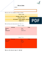 Intro To Mise en Scene Handout