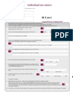 Individual Tax Return: 1 April 2016 To 31 March 2017