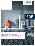 Catalog de Preturi Rehau Instalatii 2016 PDF