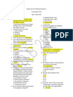 Rekap Soal UAS Muskuloskeletal 2 PD B 15