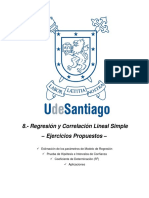 TAPA Regresión y Correlación Lineal Simple – Ejercicios Propuestos