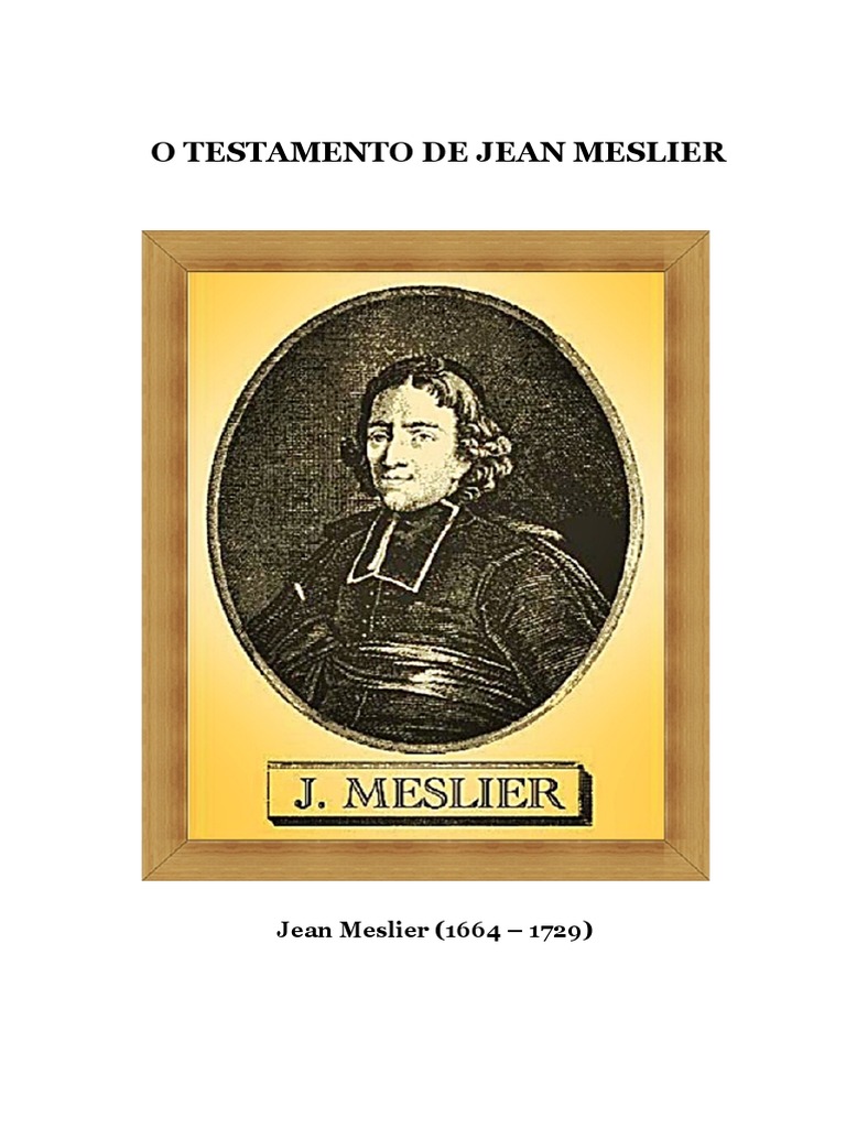 O Testamento de Jean Meslier PDF PDF João, o Apóstolo Jesus