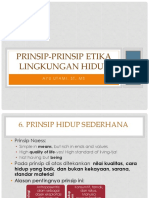 Prinsip-prinsip Etika Lingkungan Hidup