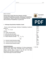 Contoh Perhitungan Distribusi Normal