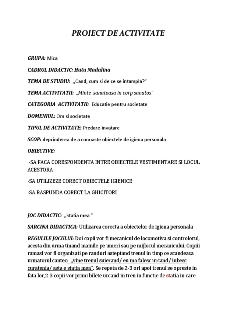 0 Proiect Didactic Dos
