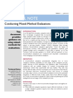 Mixed Methods Evaluations Technical Note PDF