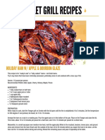 Pellet Grill Recipes: Holiday Ham W/ Apple & Bourbon Glaze