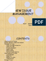 New Issue Management: Prof Deepak Tandon Iilm Gurgaon