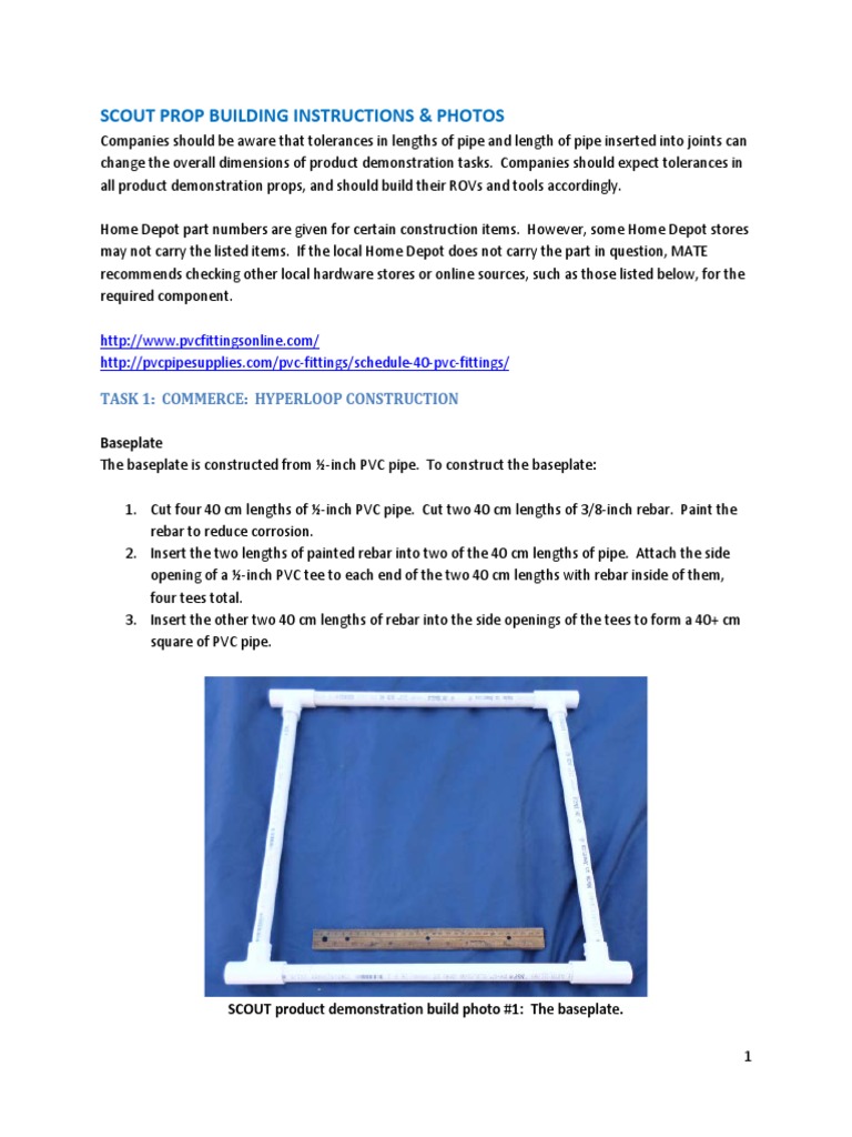 Scout Prop Building Instructions Pdf Pipe Fluid Conveyance Switch