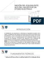 Determinación Del Equivalente Mecánico Del Calor Por Un