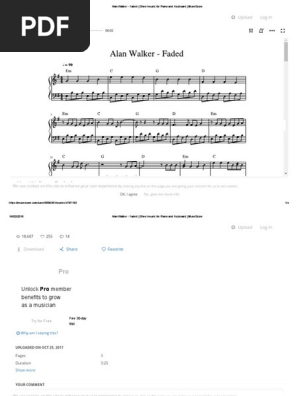 Alan Walker Faded Sheet Music For Piano And Keyboard Musescore Pdf Http Cookie Software