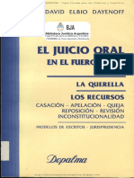 David Elbio Dayenoff - El Juicio Oral En El Fuero Penal, La Querella, Los Recursos.pdf