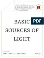 Basic Sources of Light: Mary Lenilie C. Vengano Bsa-3B