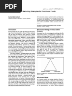 Development of Marketing Strategies for Functional Foods